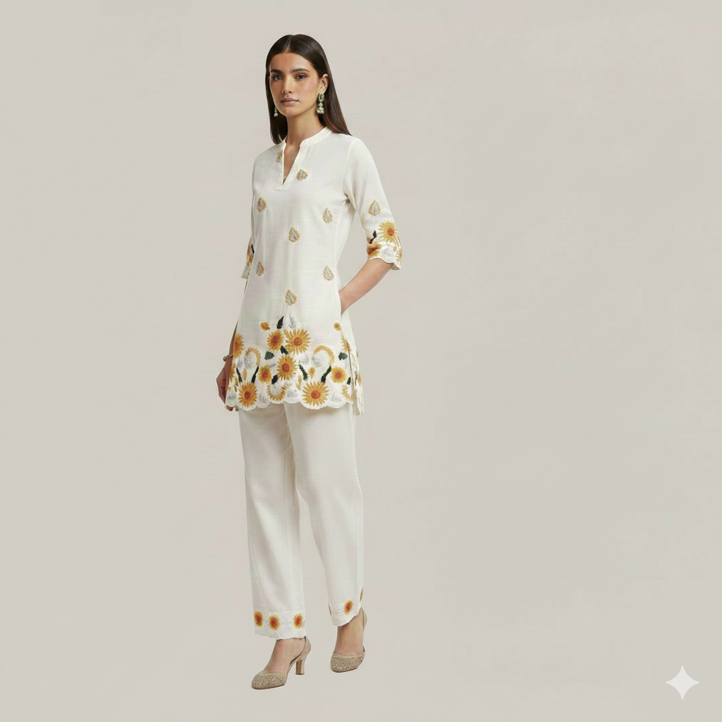 Women Roman Silk Coords Set