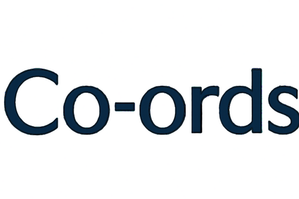 generate good logo for Co Ords brand logo wiht good font or and a geomentry logo before it